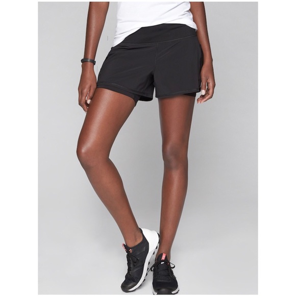SOLD Athleta ready set go black running shorts - Picture 2 of 4